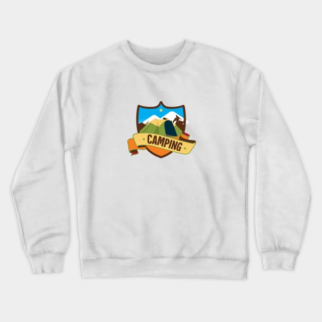 Camping Outdoor Adventure Crewneck Sweatshirt by LR_Collections